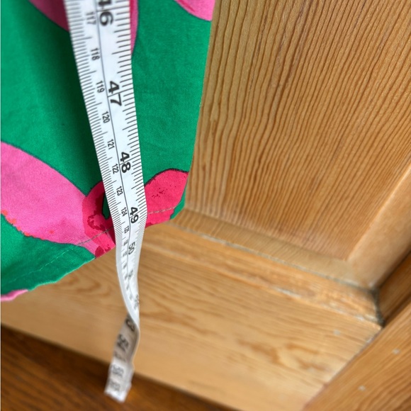 *HP* J. Crew Green Smocked Midi Dress | 100% Cotton | Farm Rio Vibes | Size 8 - Picture 13 of 14